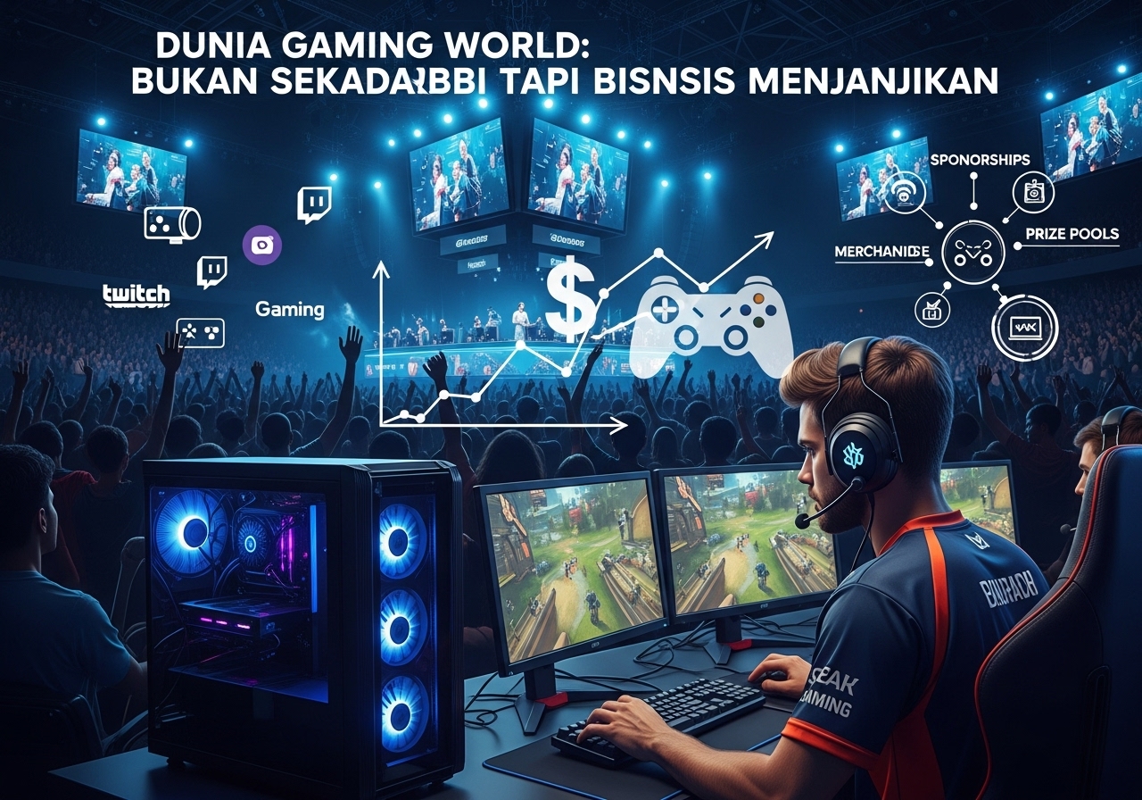 Dunia Gaming Bukan Sekadar Hobi Tapi Bisnis Menjanjikan